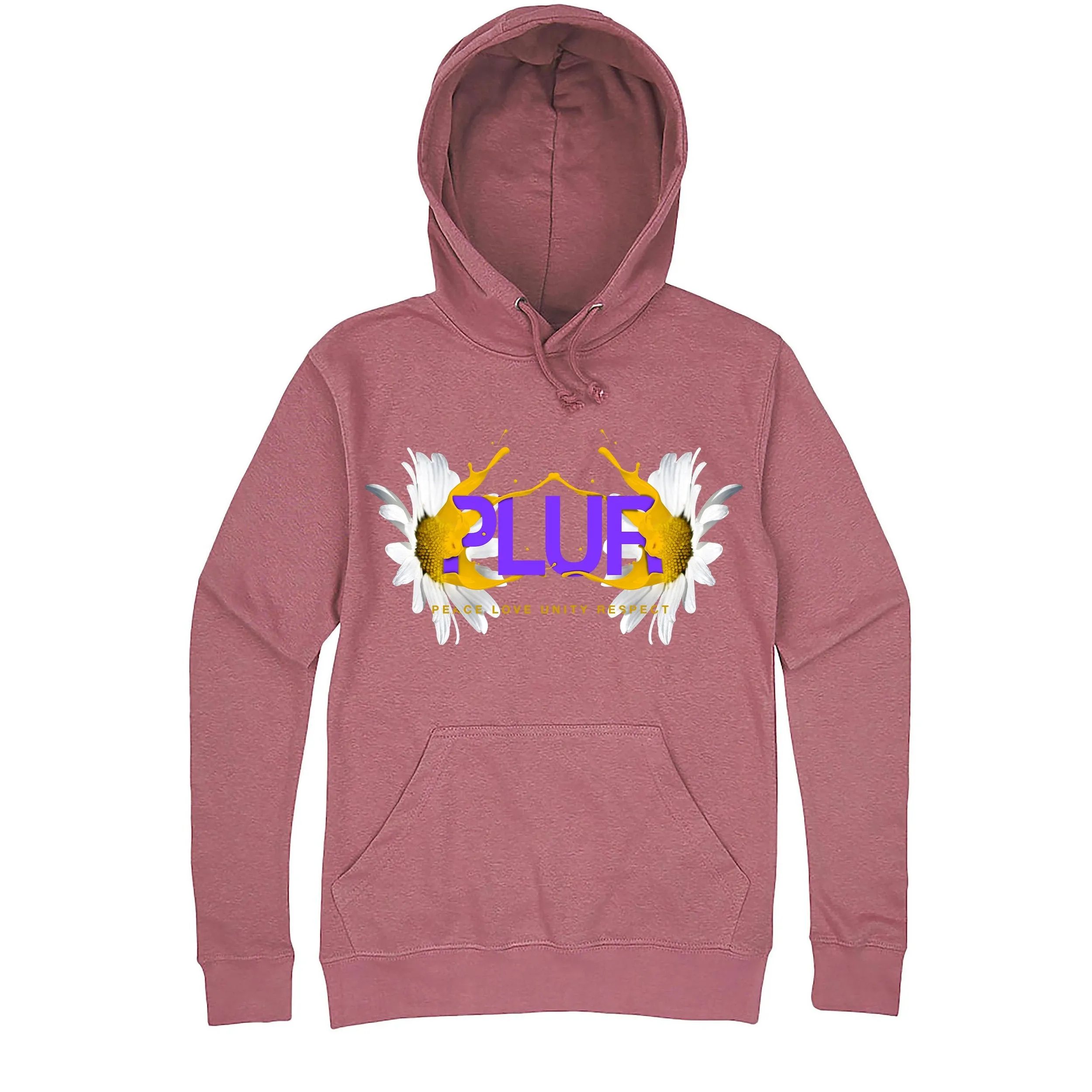 Fun "PLUR - Peace, Love, Unity, Respect" hoodie