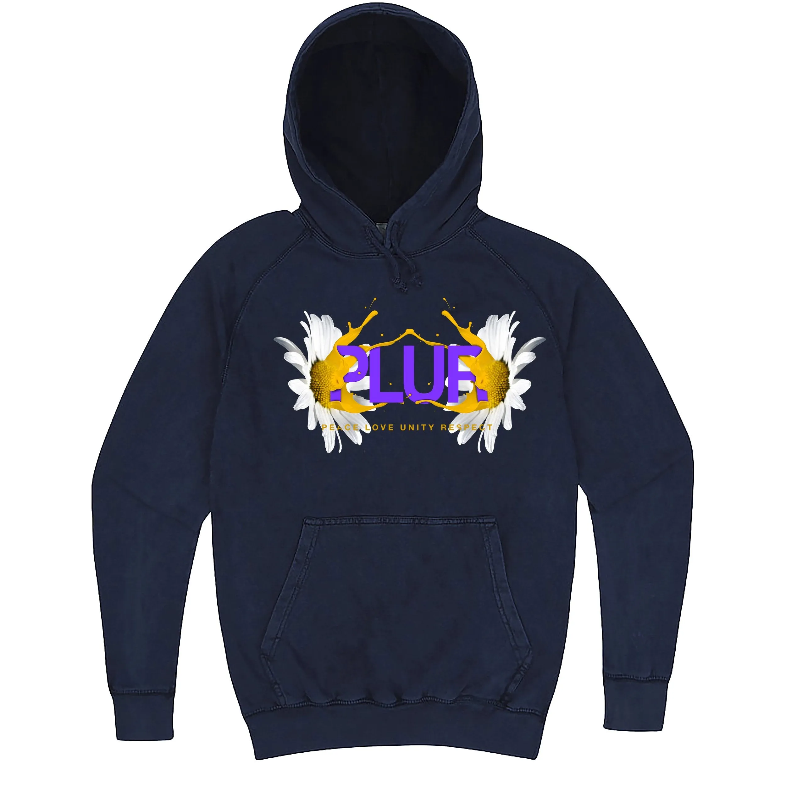 Fun "PLUR - Peace, Love, Unity, Respect" hoodie