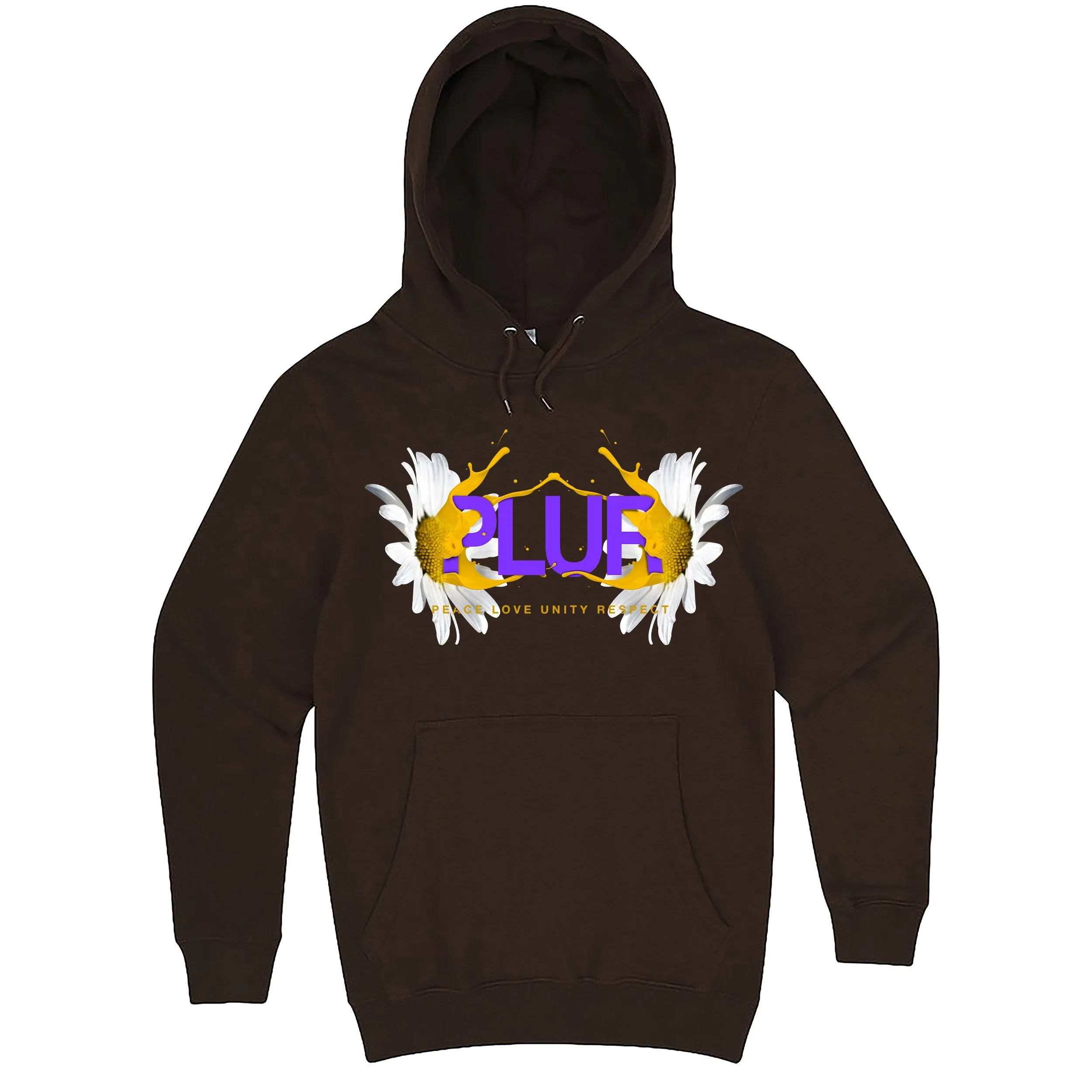 Fun "PLUR - Peace, Love, Unity, Respect" hoodie