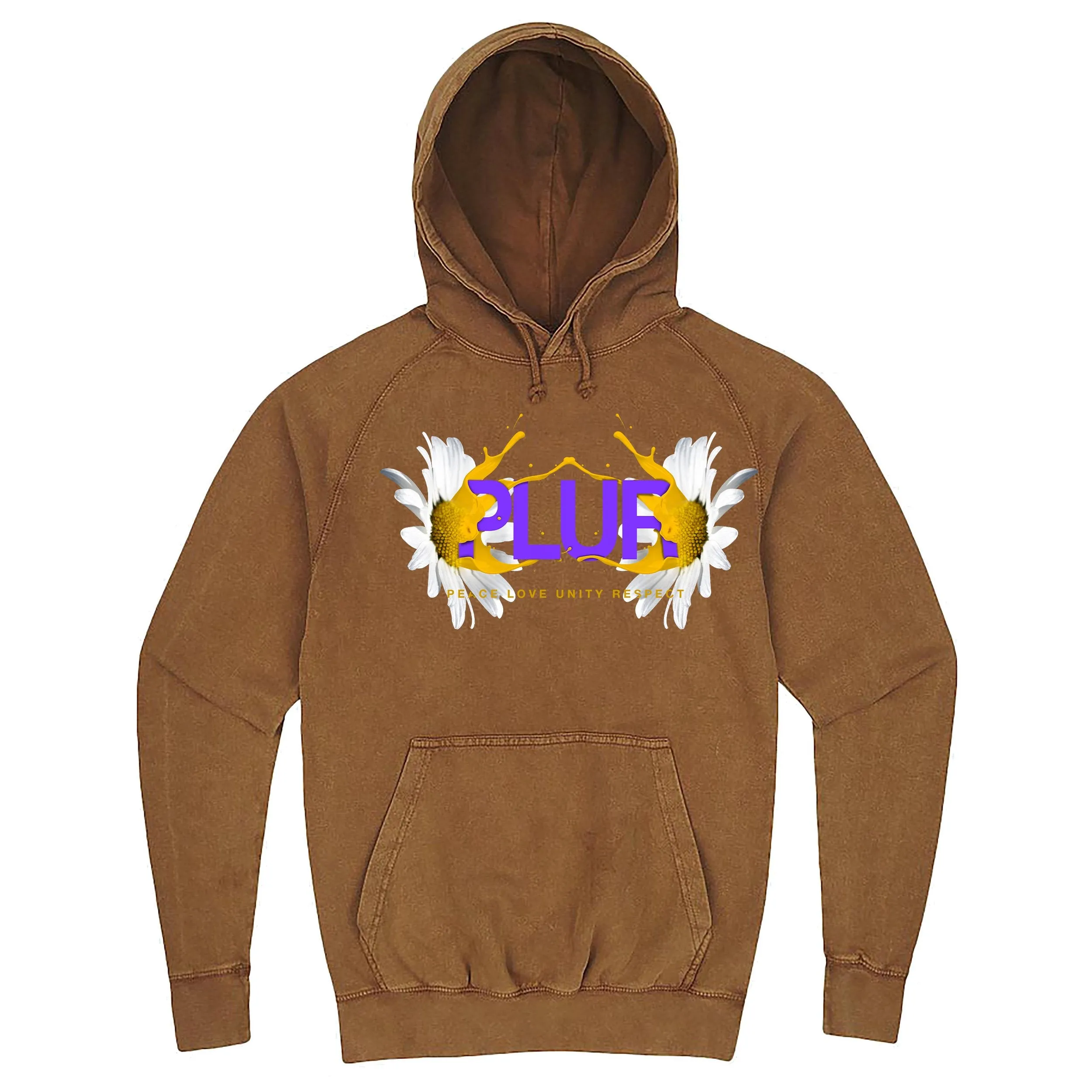 Fun "PLUR - Peace, Love, Unity, Respect" hoodie