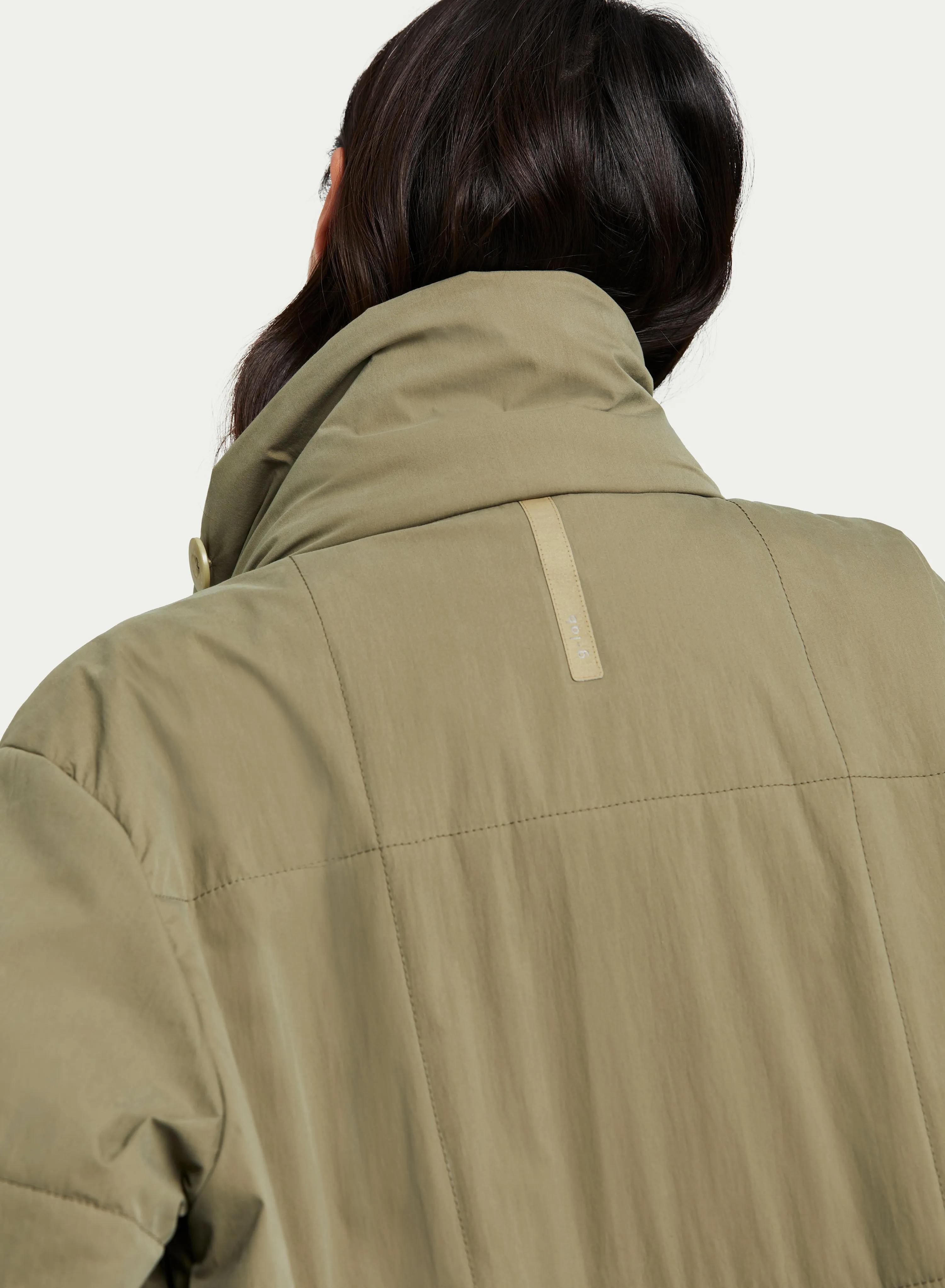 Womens Eco-Friendly Lightweight Jacket - g-Lab Akira in Leaf Green