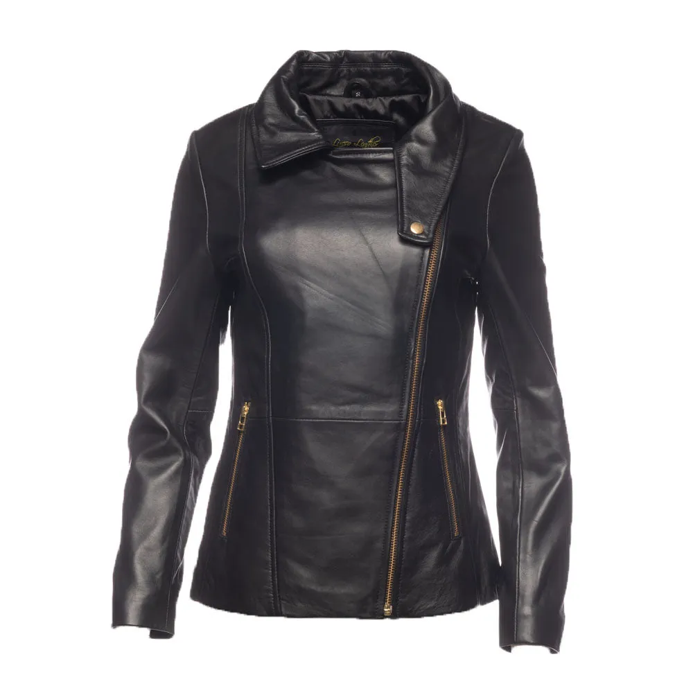 Hailey Biker Jacket with Double lapels