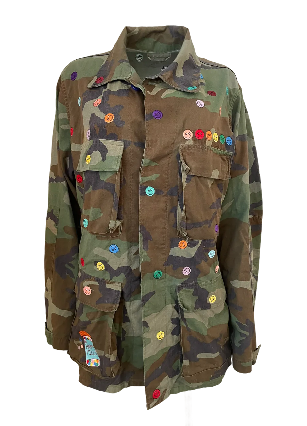 Happy Pills Vintage Camo Jacket