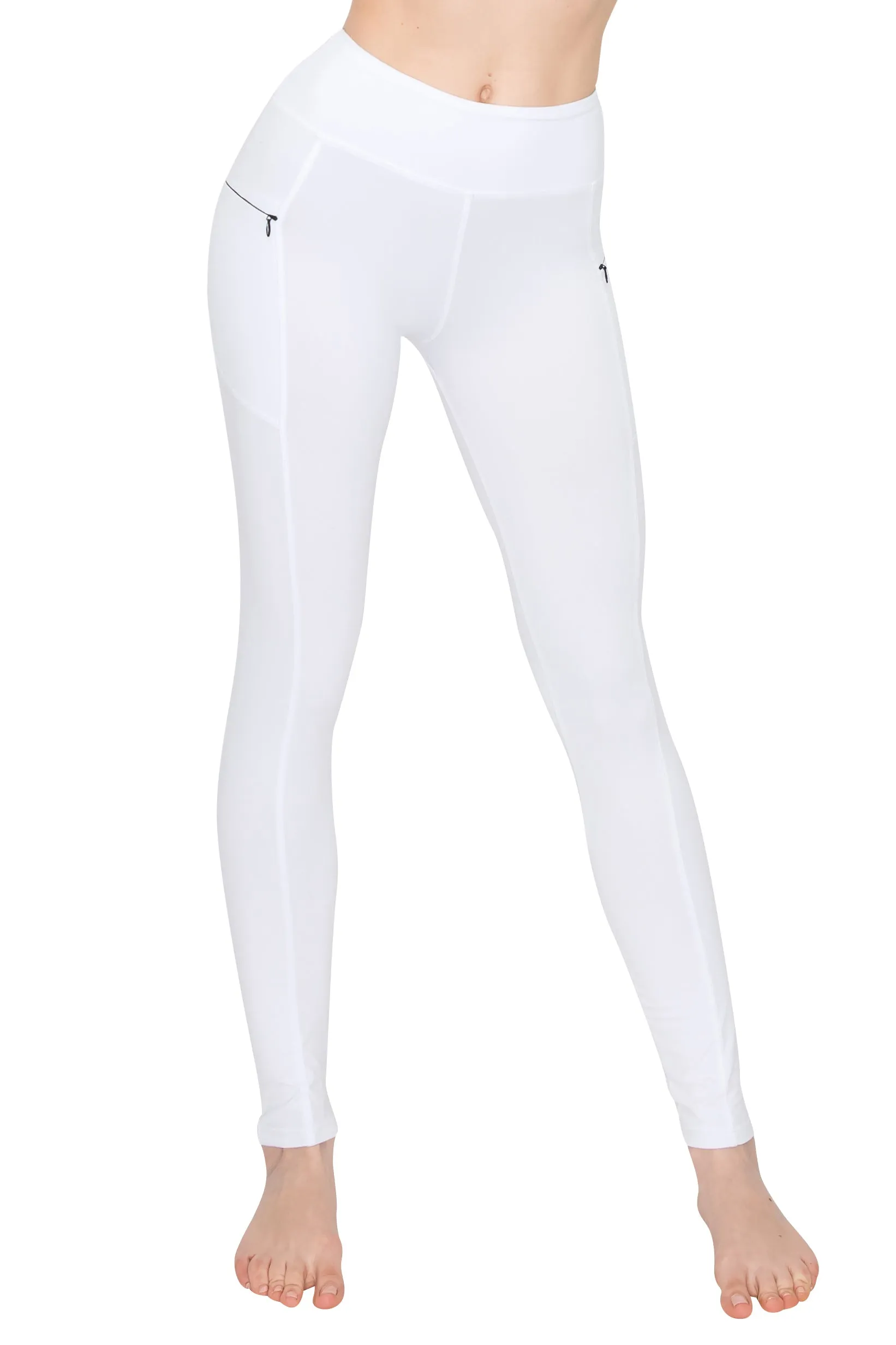 High Waist Leggings - Zipper Pockets