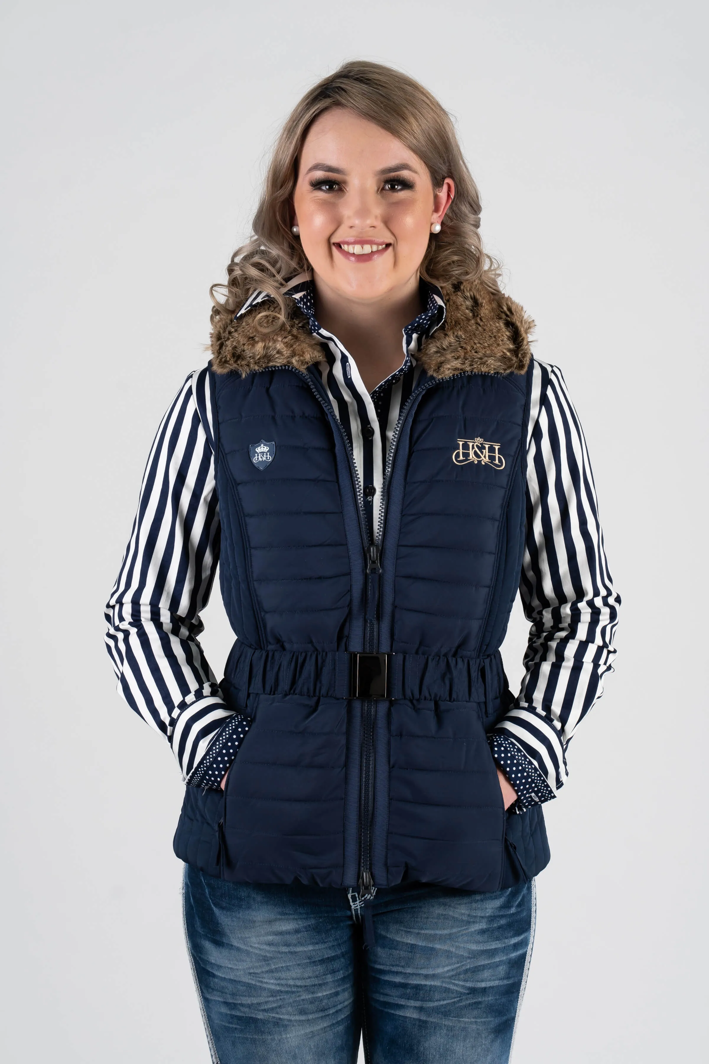 Hitchley & Harrow PV4 Navy Puffer Vest