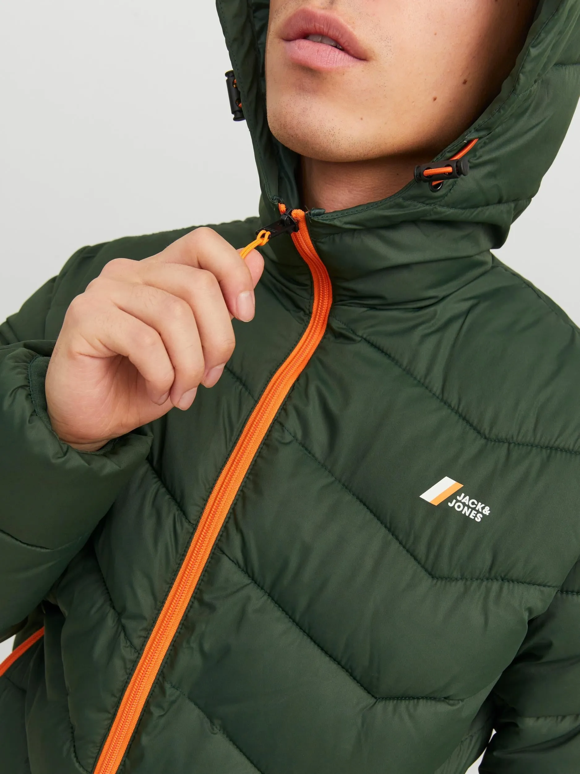 Jack & Jones Hype Puffer Jacket-MOUNTAIN GRN