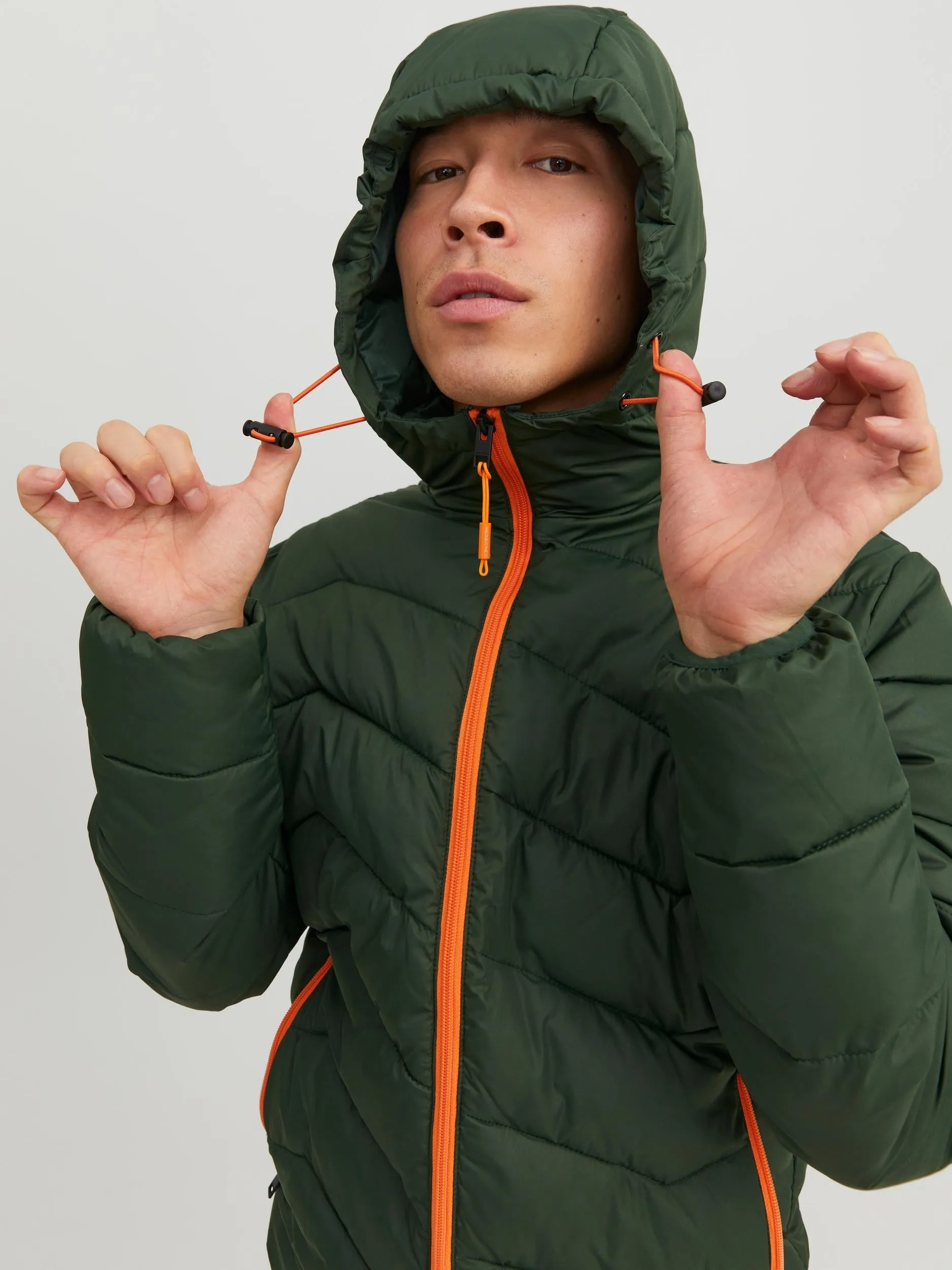 Jack & Jones Hype Puffer Jacket-MOUNTAIN GRN