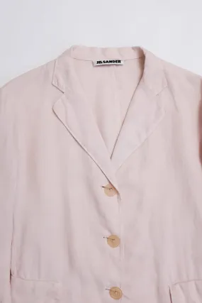 JIL SANDER PURE LINEN PASTEL ROSE BLAZER