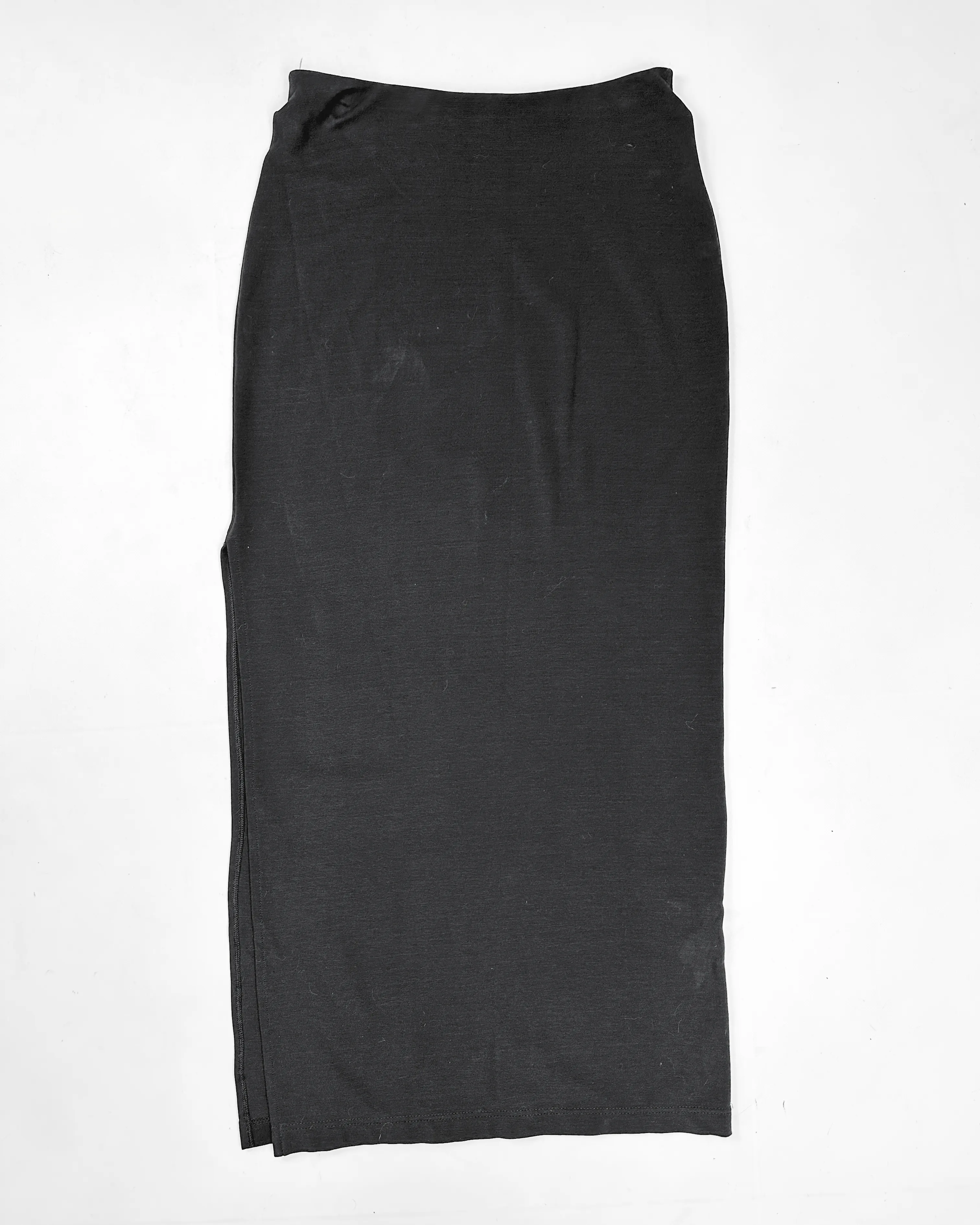 Kenzo Jungle Black Straight Skirt 2000's