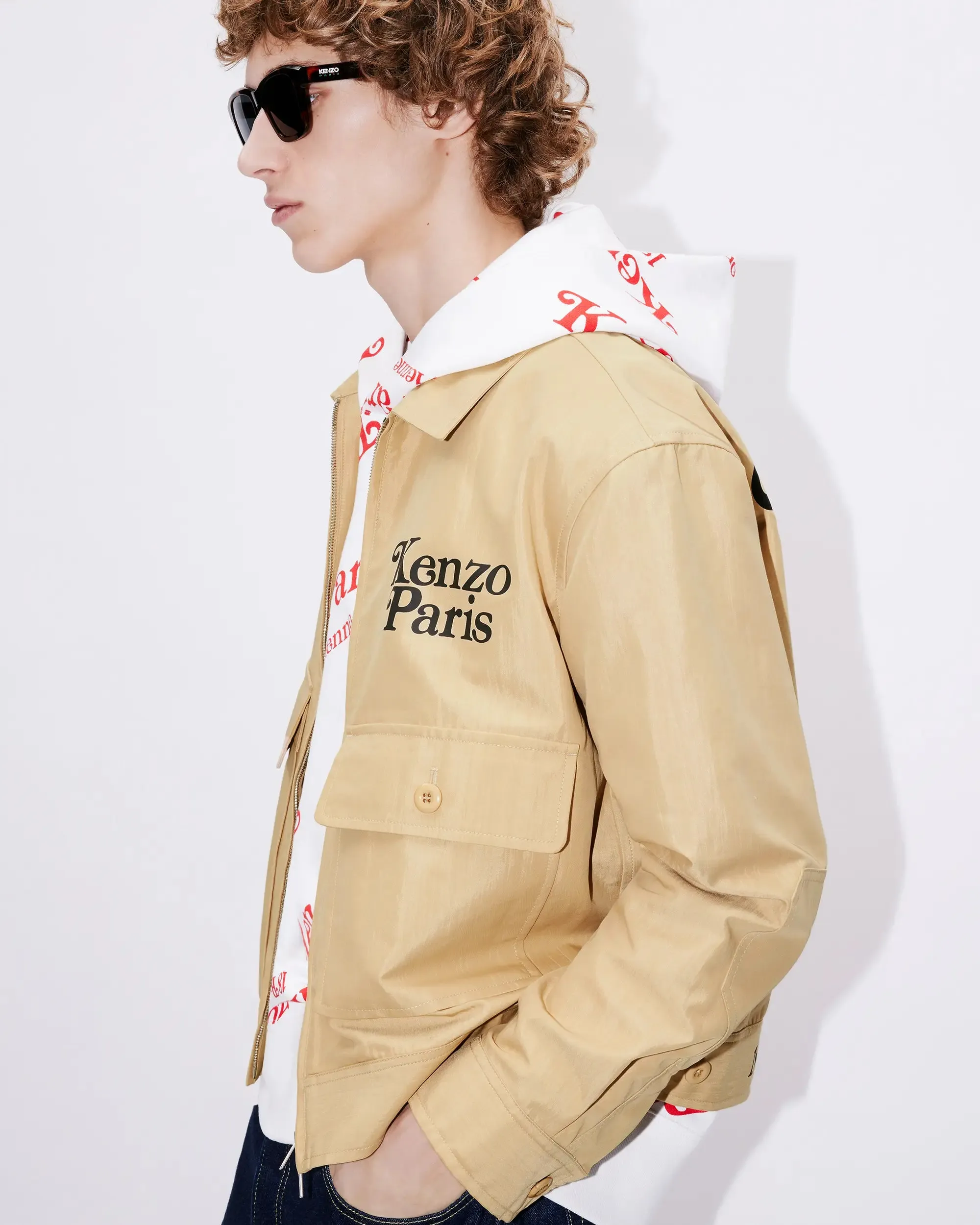 Kenzo 'Kenzo by Verdy' Cropped Jacket - Camel