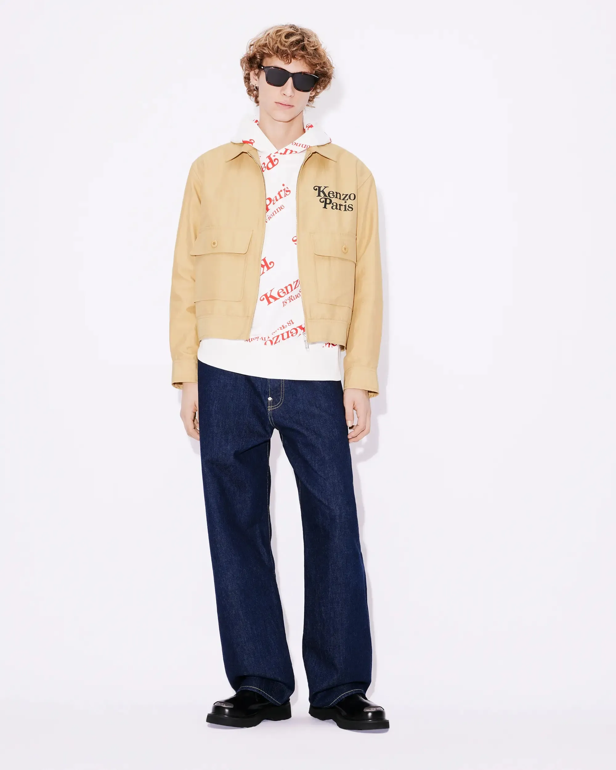 Kenzo 'Kenzo by Verdy' Cropped Jacket - Camel