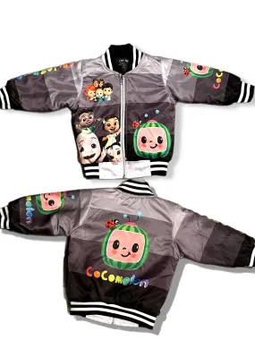 Kids black coco Bomber