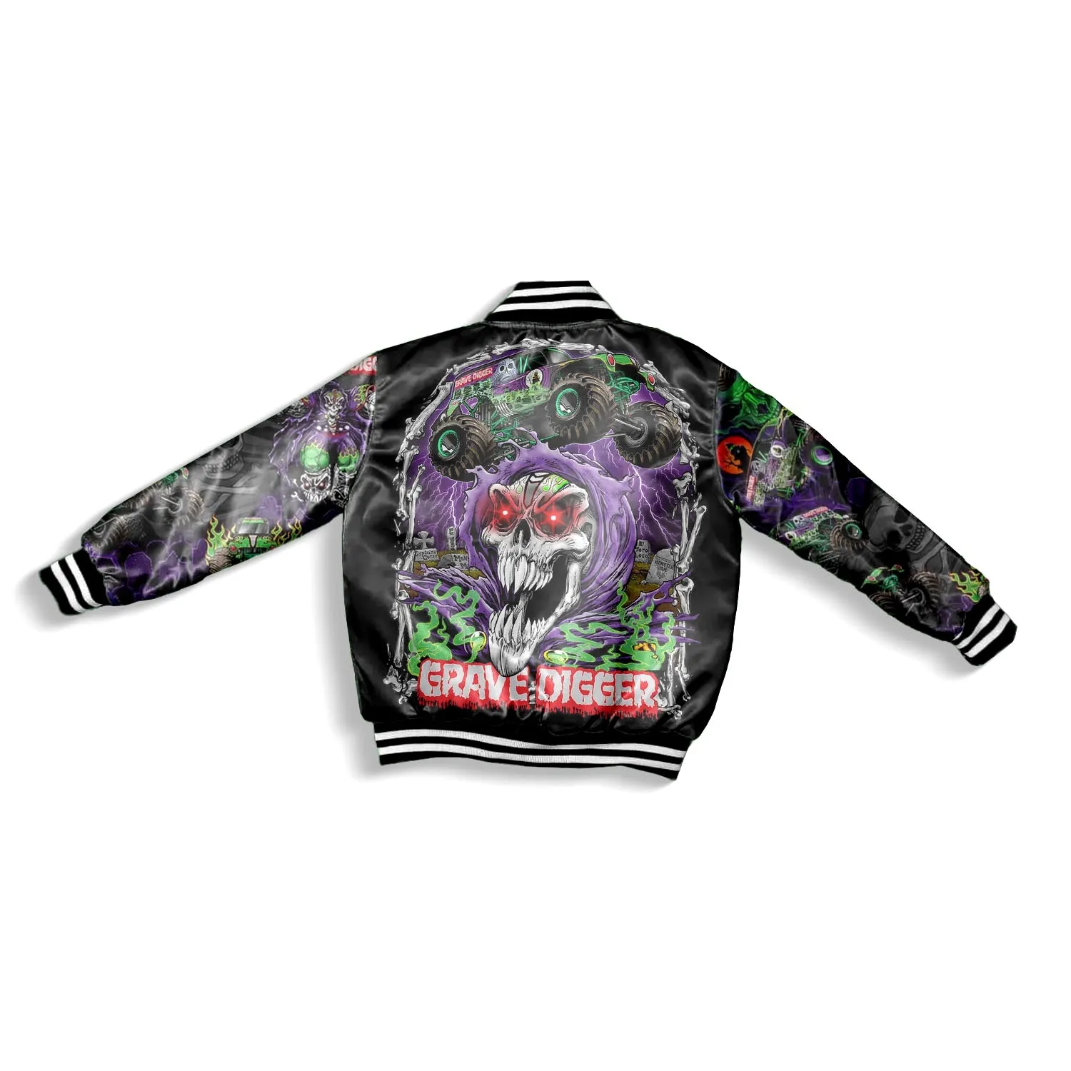 Kids Monster Jam Grave Digger Bomber