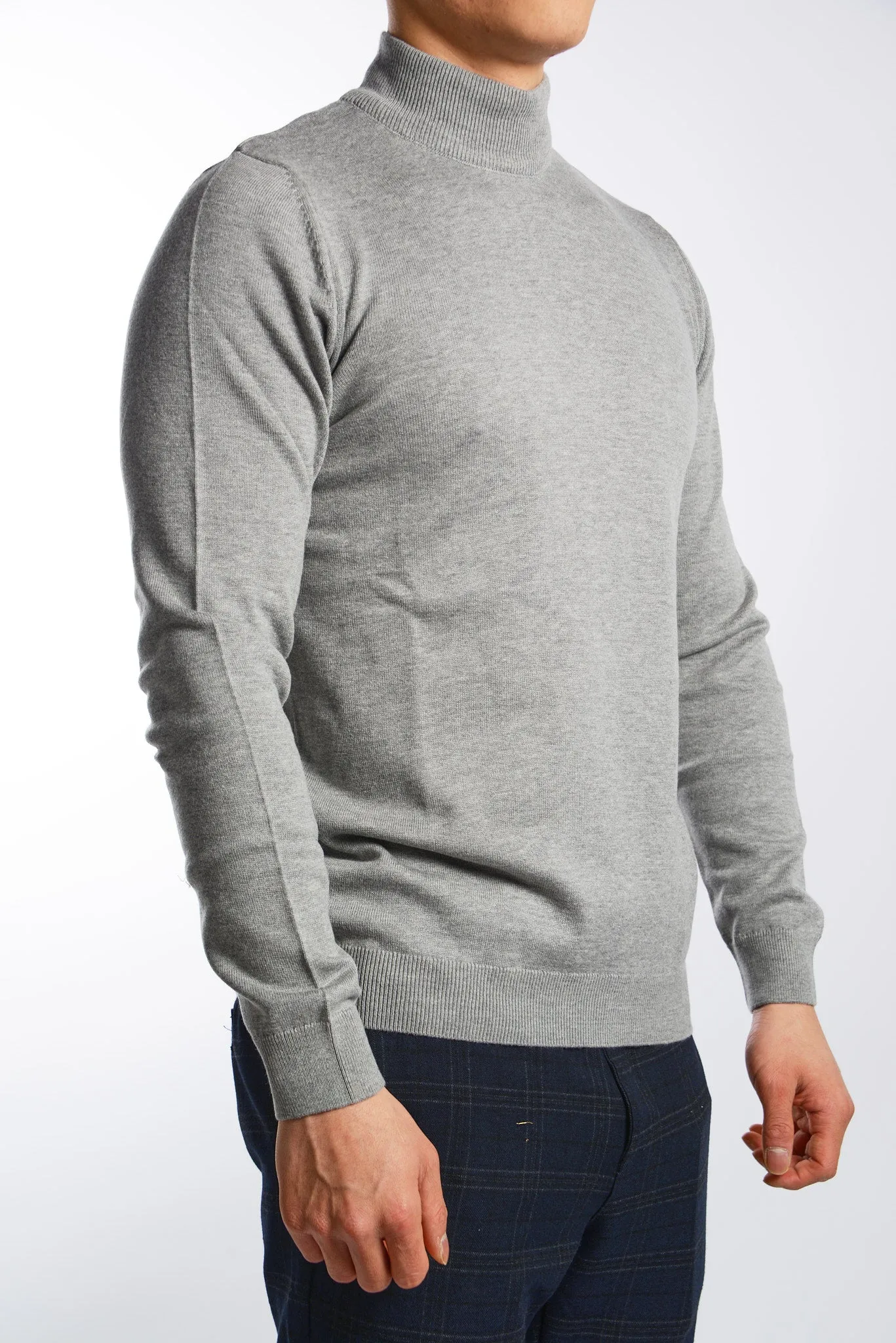 Leeds Slim Fit Mockneck Euro Sweater