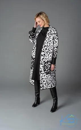 Leopard Blanket Stitched Coat