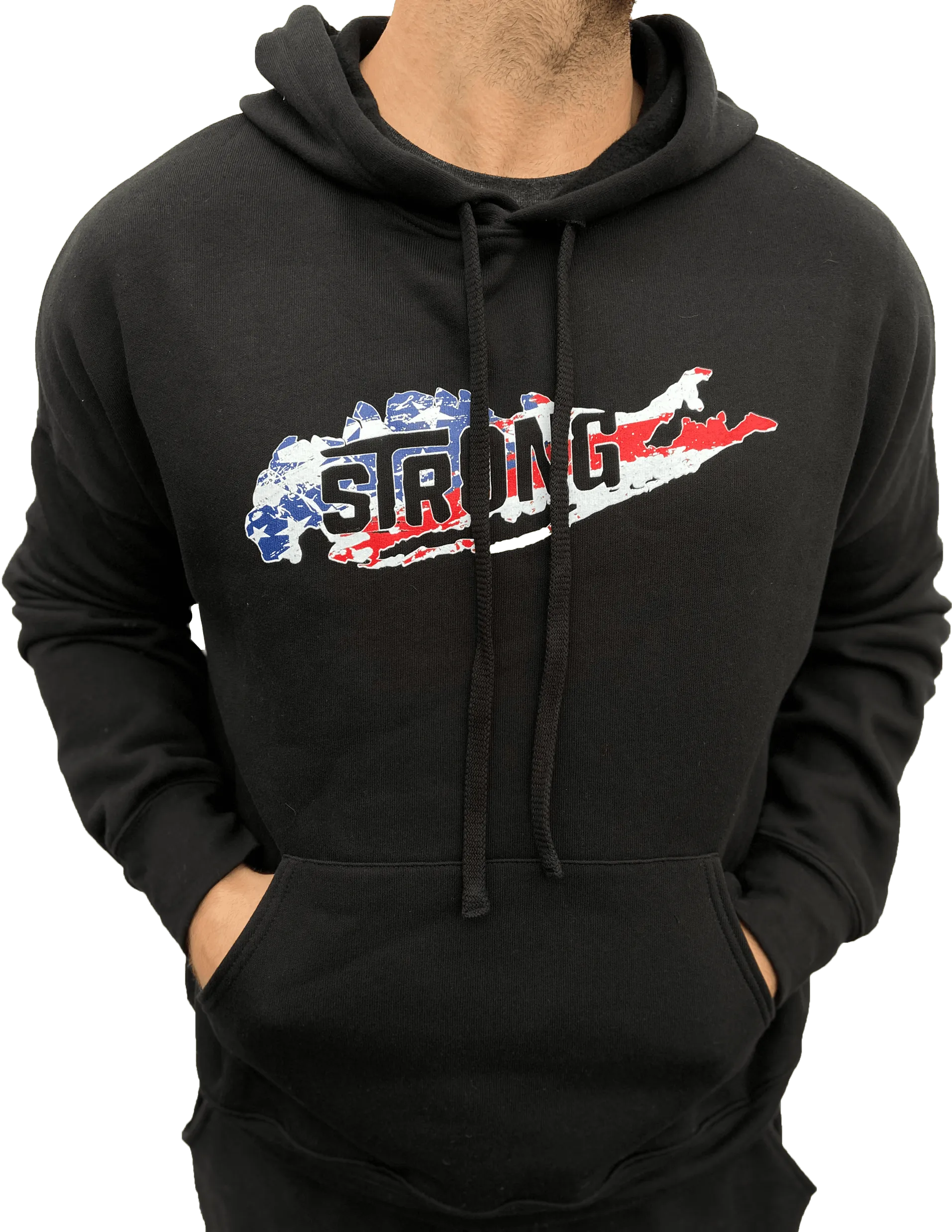 Long Island Strong American Flag Hoodie