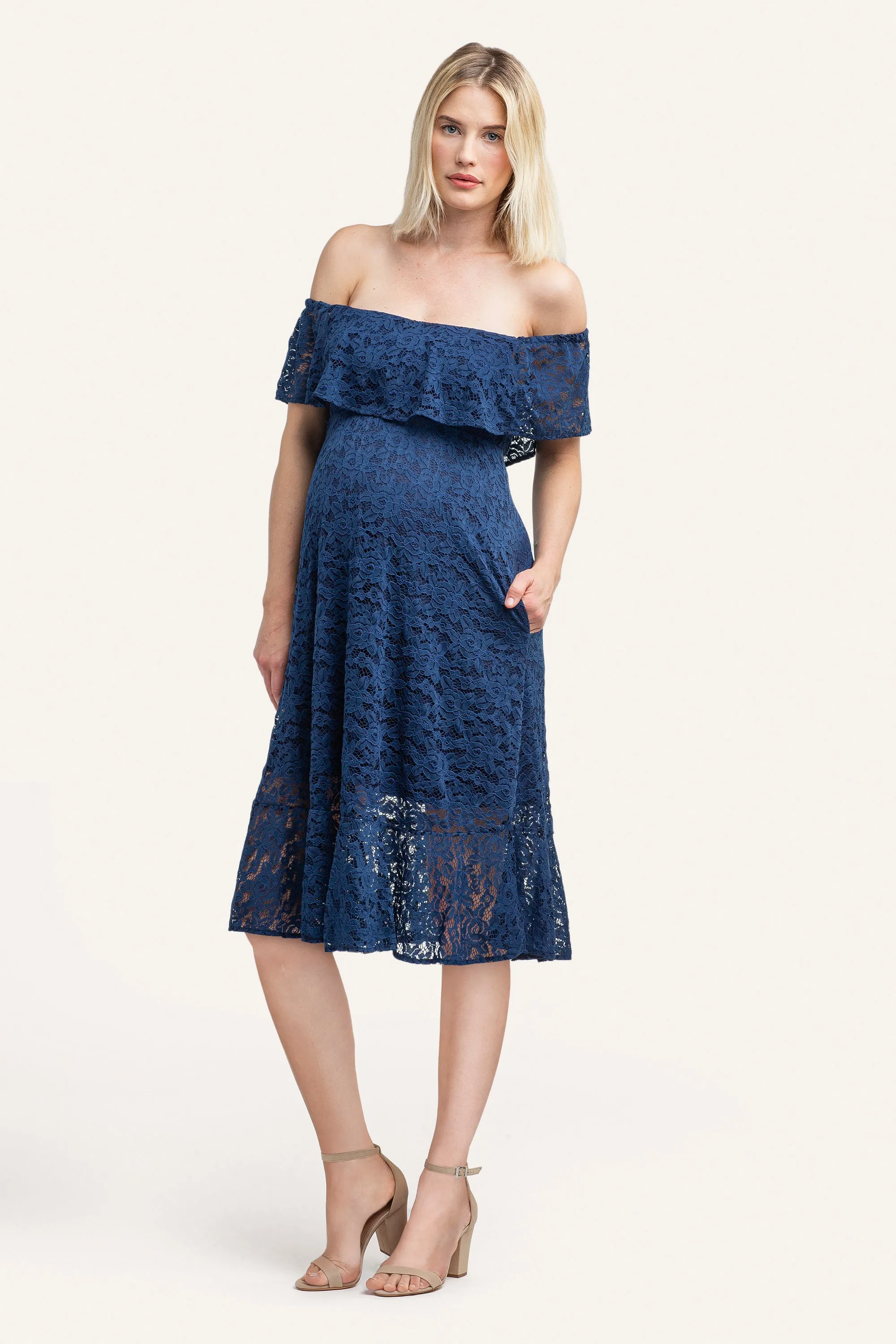 Lucia Lace Off the Shoulder Dress