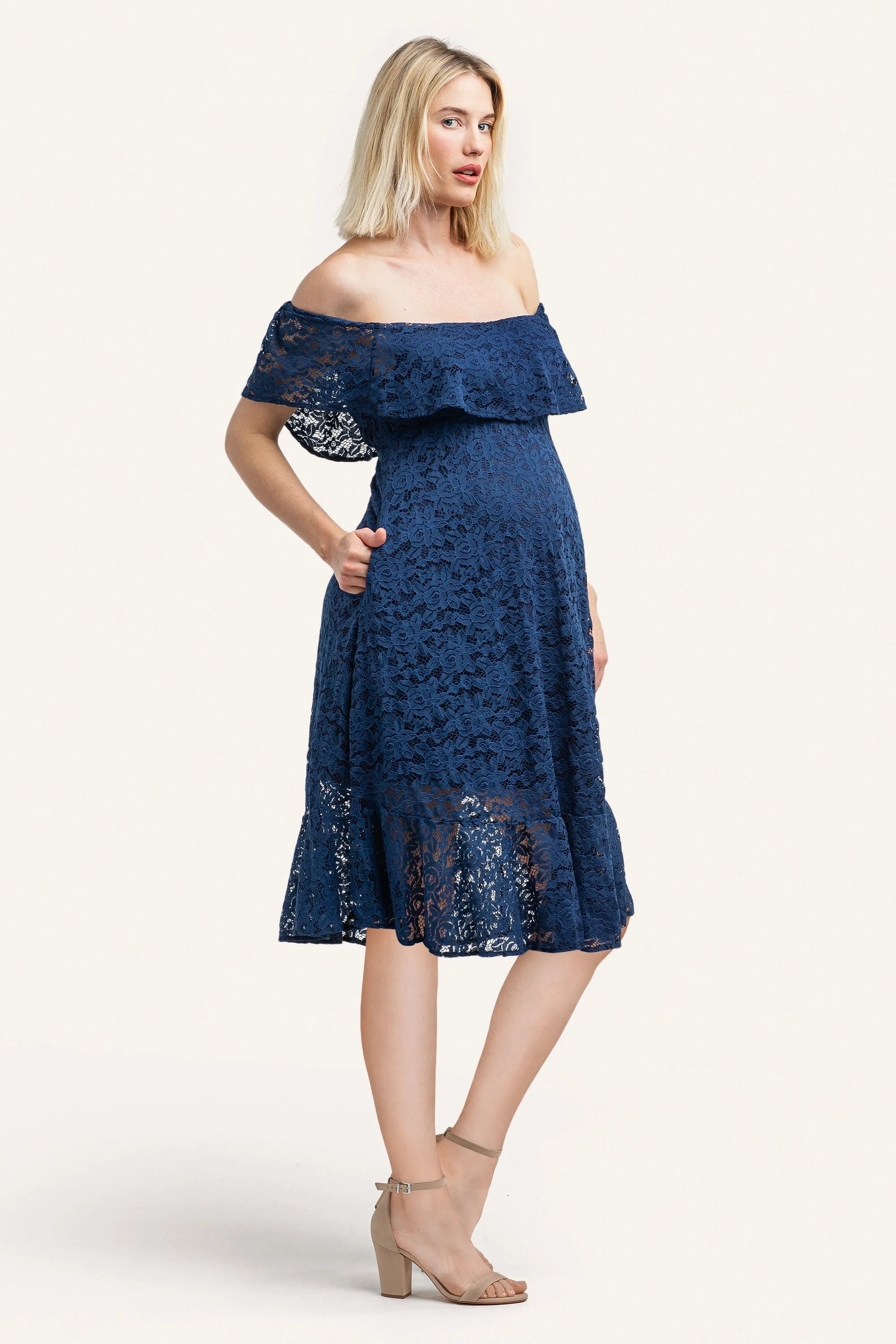 Lucia Lace Off the Shoulder Dress