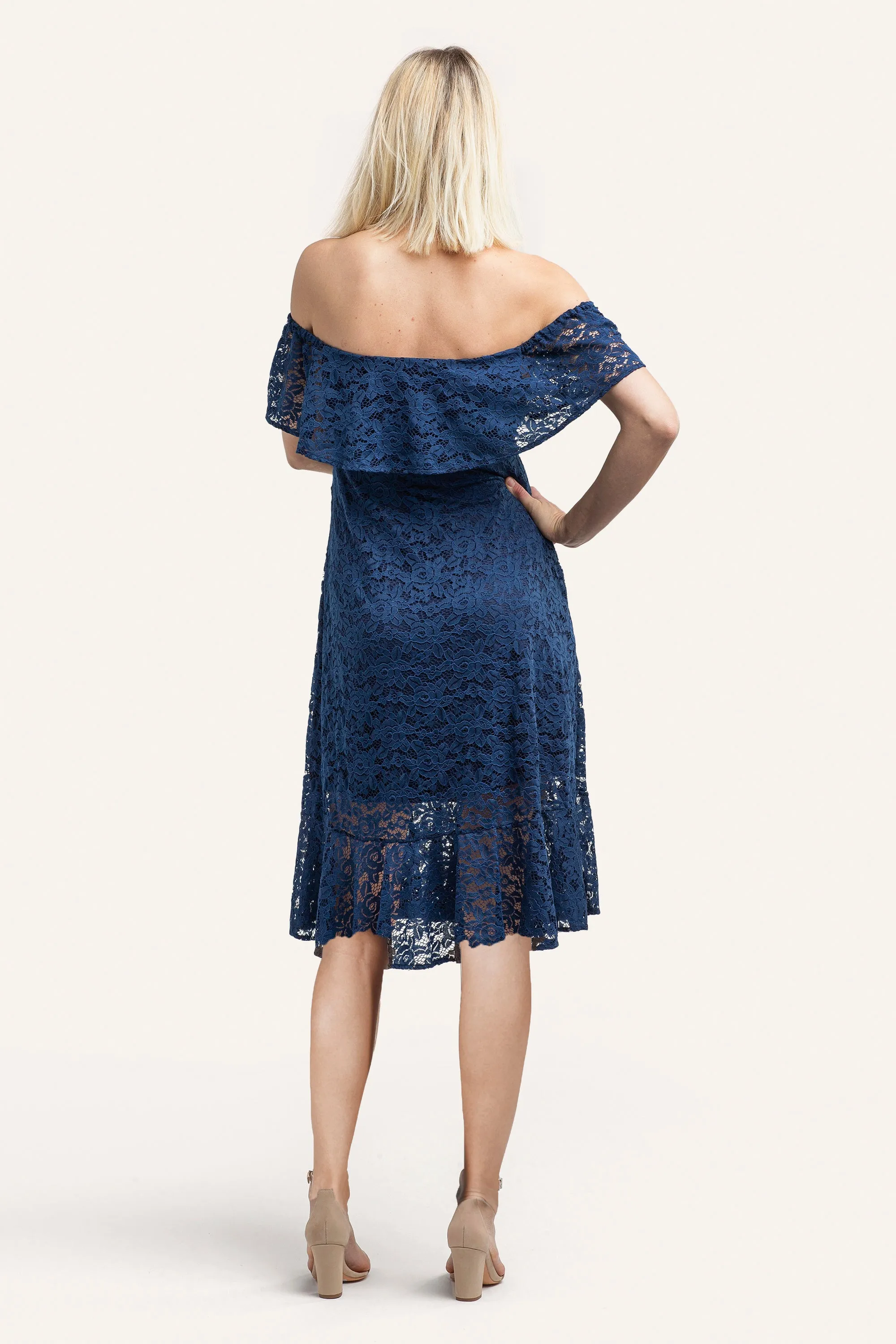 Lucia Lace Off the Shoulder Dress