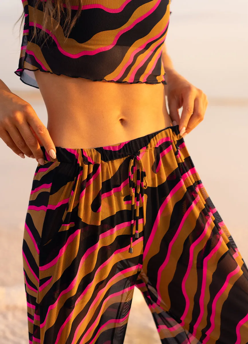 Maaji Caramel Zebra Marissa Crop Top