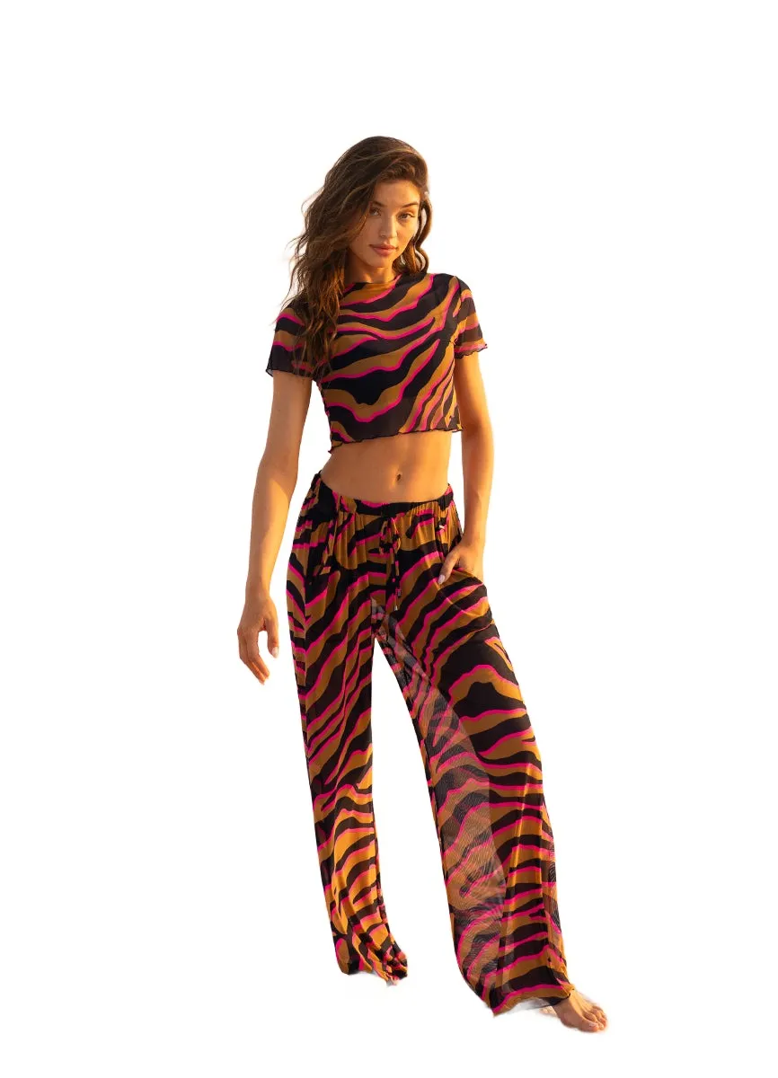 Maaji Caramel Zebra Marissa Crop Top