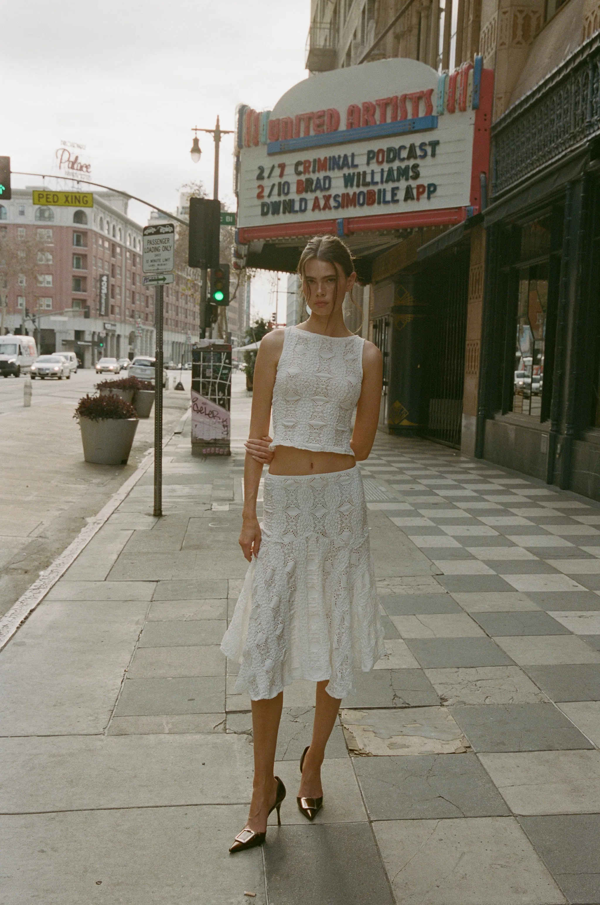 Maeve Midi Skirt | White