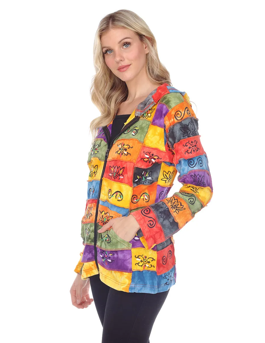 Colorful Hooded Jacket with Multiple Colors