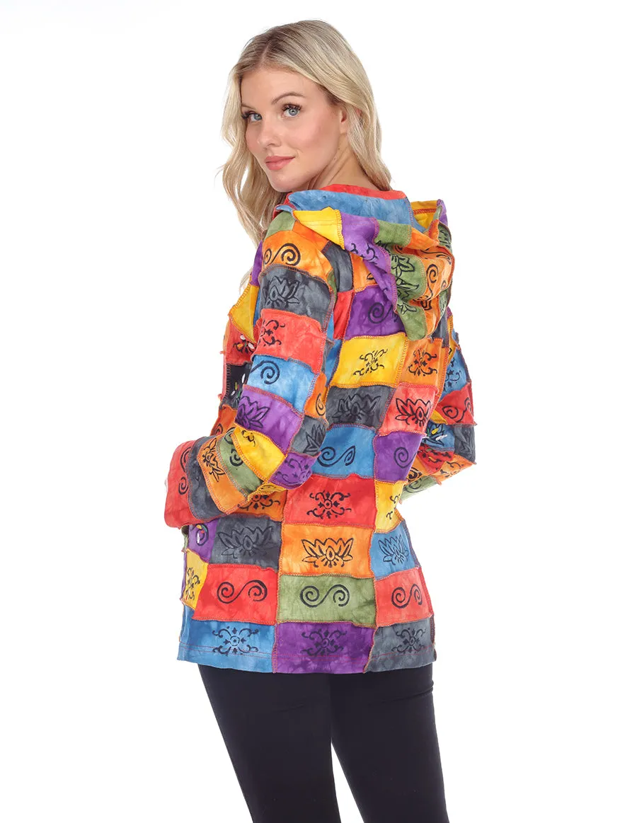 Colorful Hooded Jacket with Multiple Colors