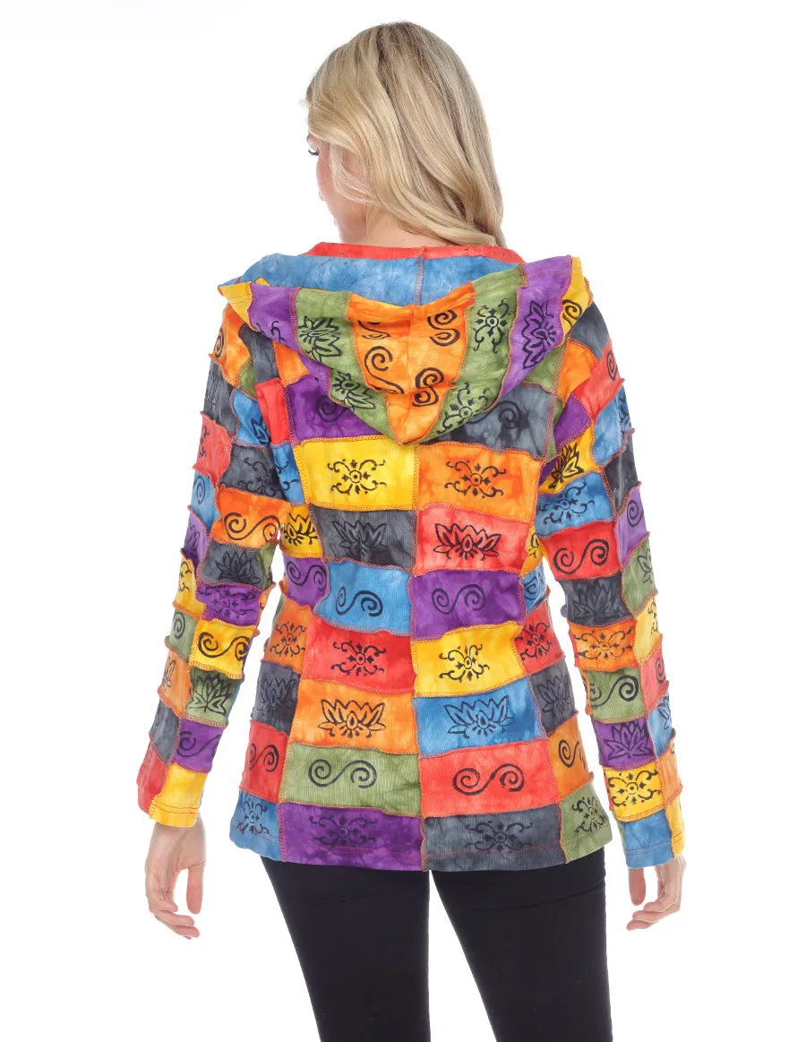 Colorful Hooded Jacket with Multiple Colors