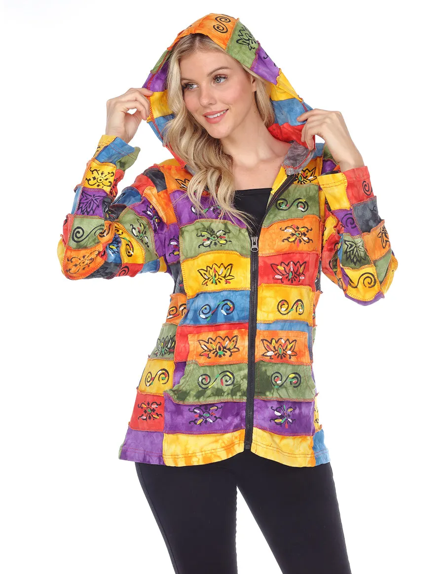 Colorful Hooded Jacket with Multiple Colors