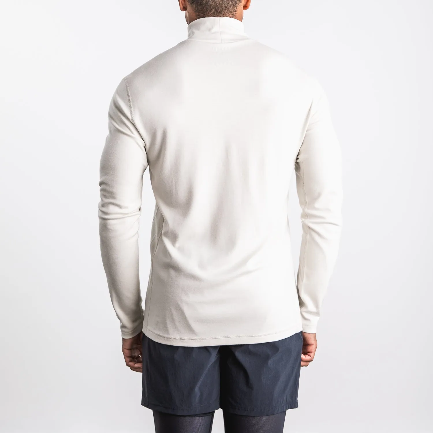 Men's Blended Merino Wool Mock Neck