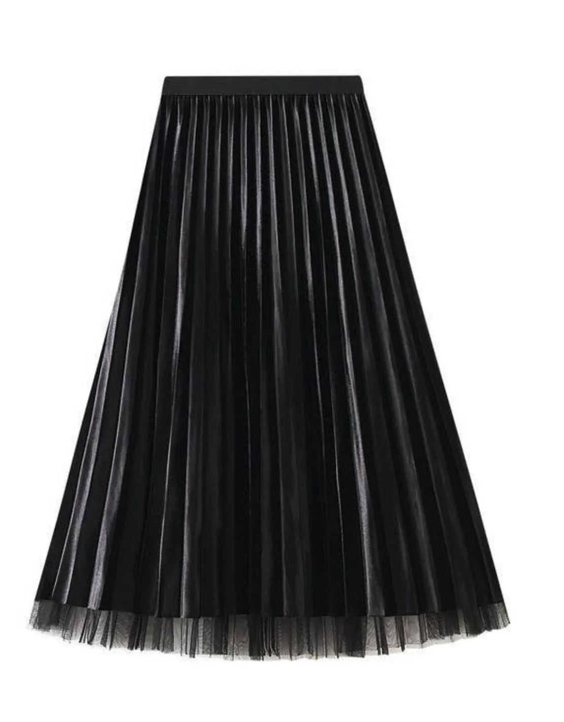 Midi Pleated Skirt