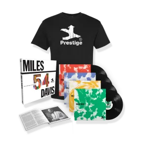 Miles '54: The Prestige Recordings - 180g 4-LP Box Set   Prestige Vintage Print Tee Bundle