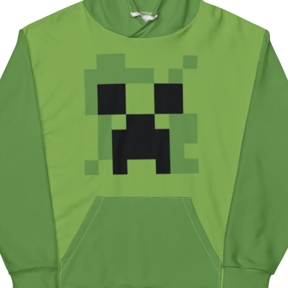 Minecraft Creeper Adult Pullover Hoodie