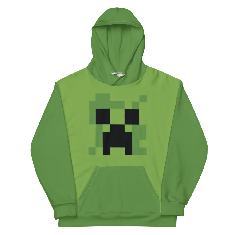 Minecraft Creeper Adult Pullover Hoodie