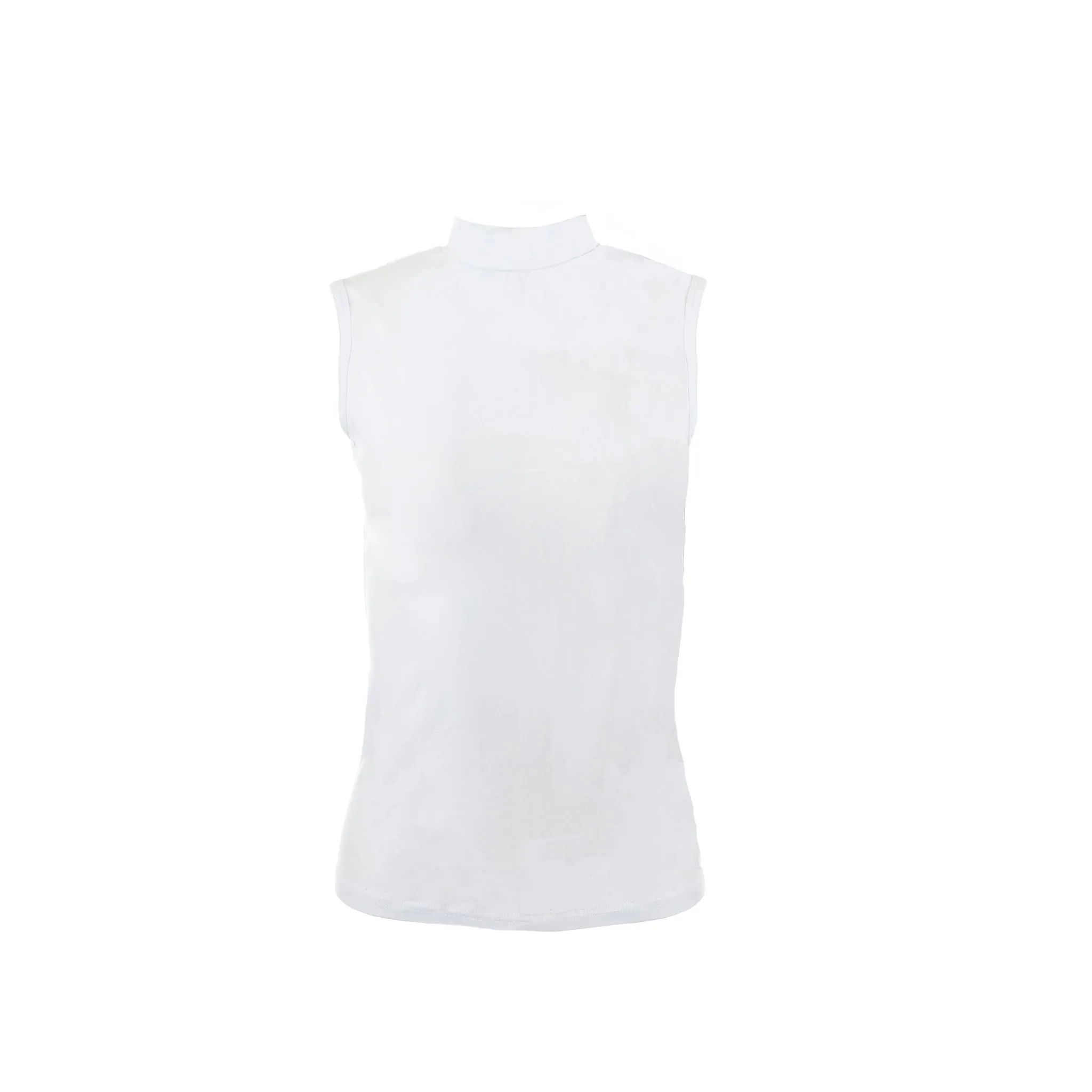 Mock Neck Sleeveless Turtleneck