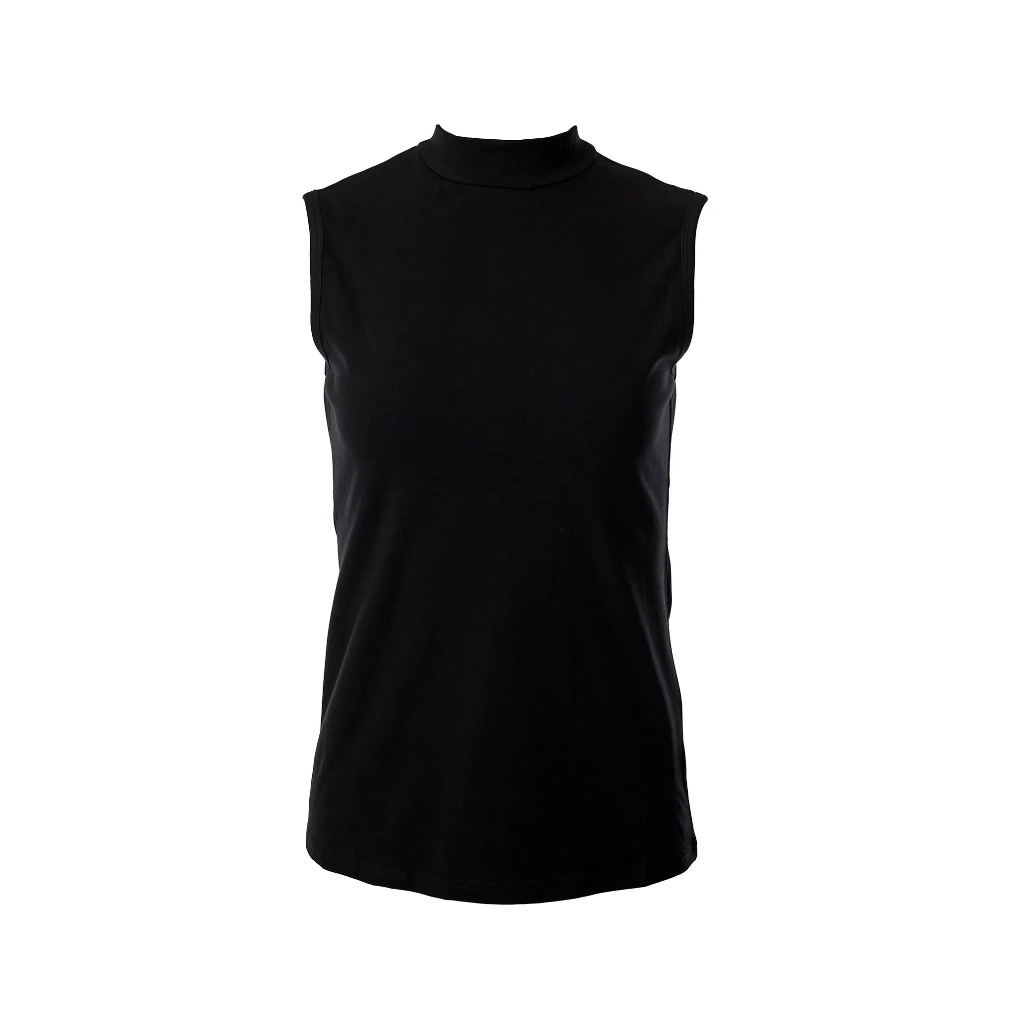 Mock Neck Sleeveless Turtleneck