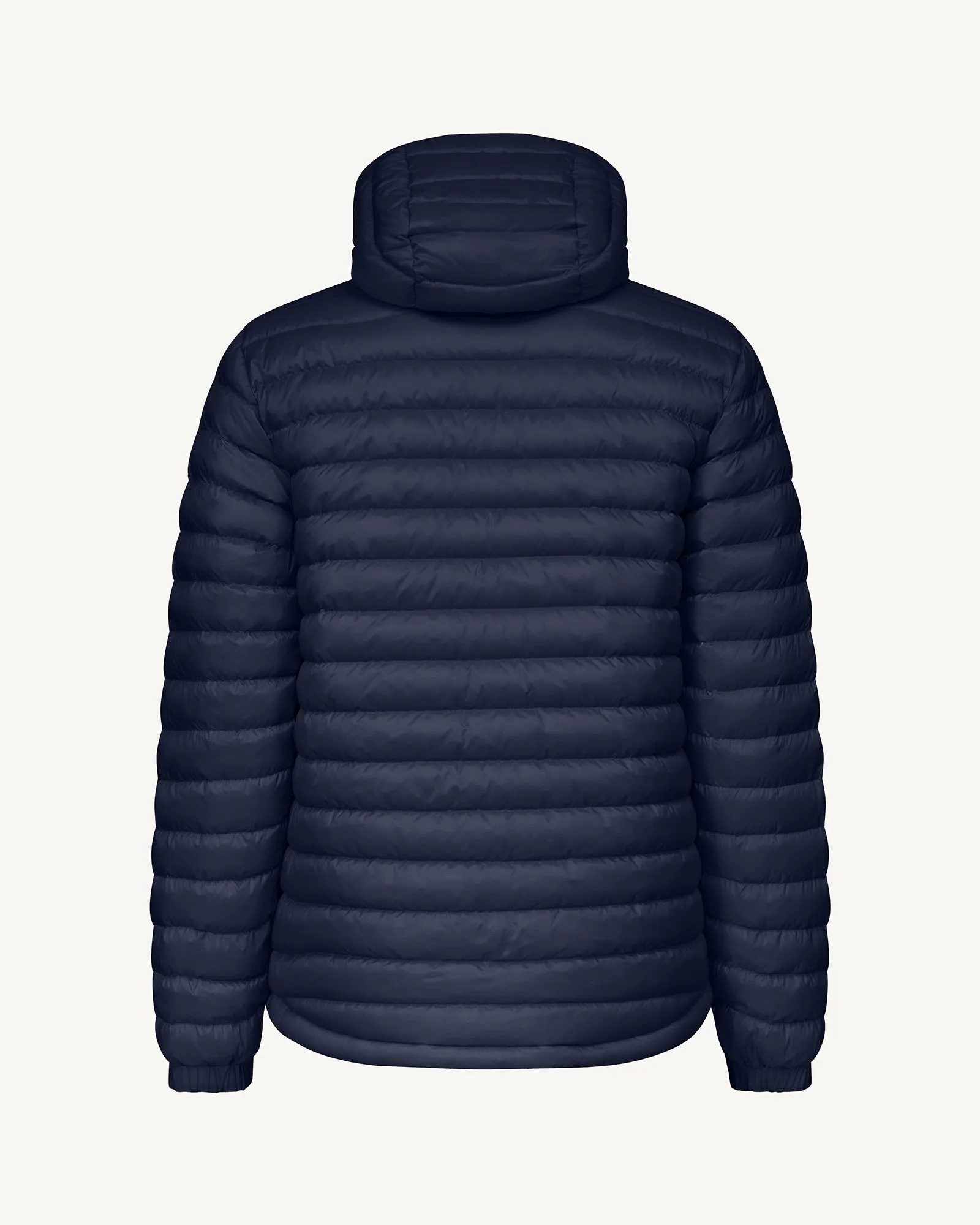 Navy Bergen 2.0 reversible hooded down jacket