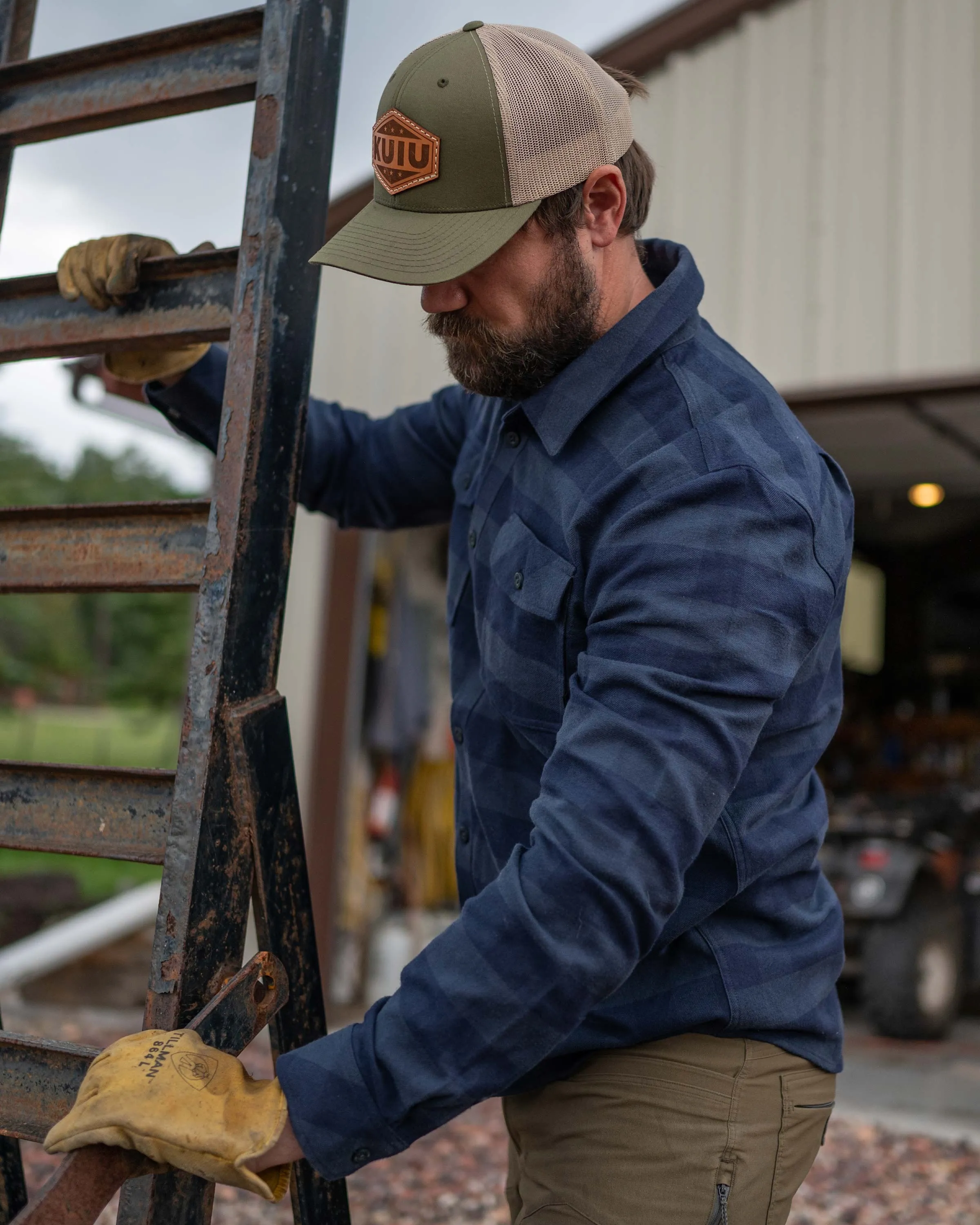 Outlet Field Flannel Shirt | Gunmetal Buffalo Check