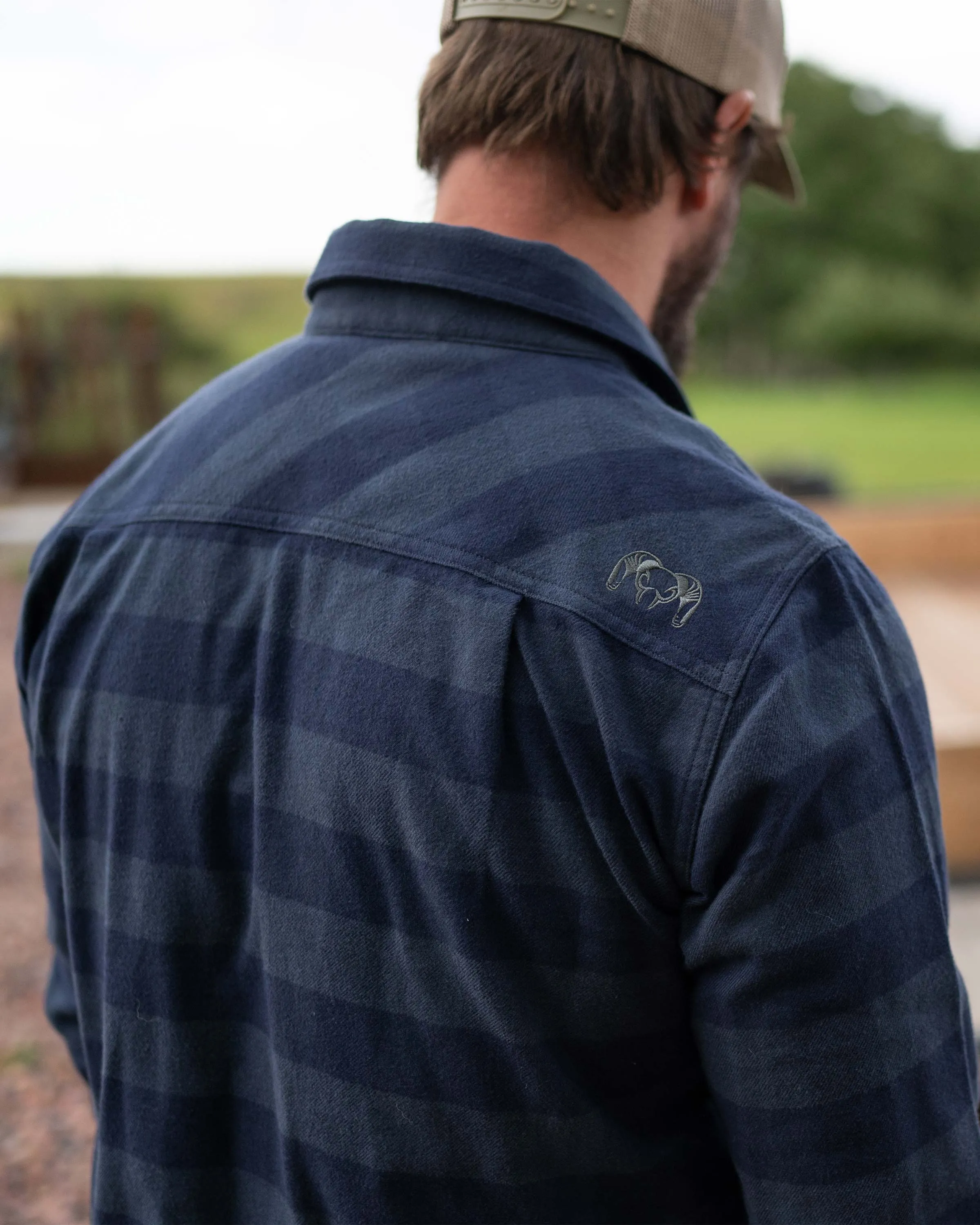 Outlet Field Flannel Shirt | Gunmetal Buffalo Check