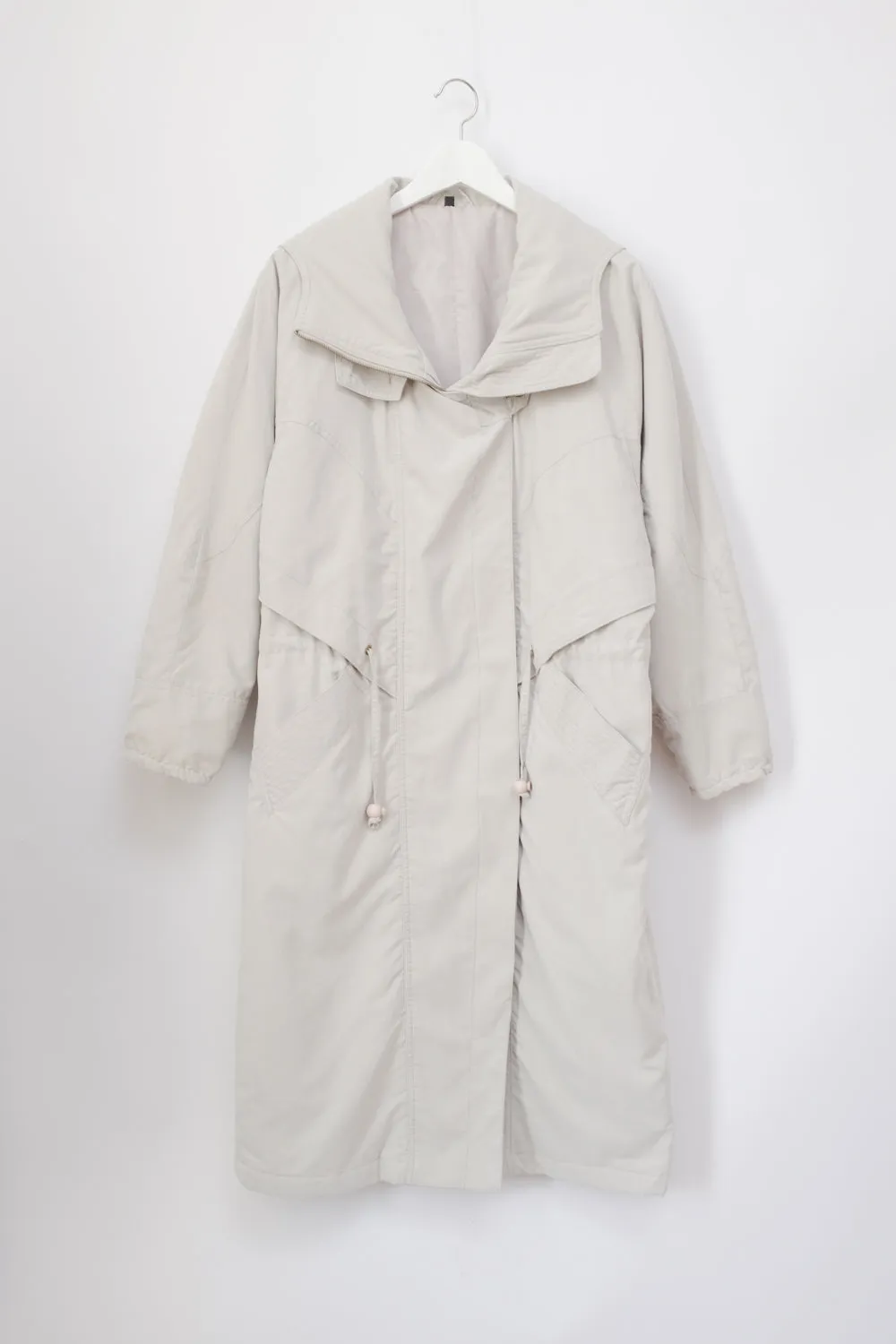 PALE GREY VINTAGE TRENCH COAT