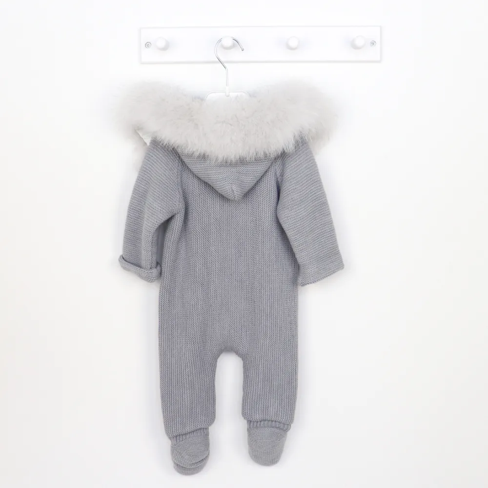 Pangasa Grey Fur Pramsuit