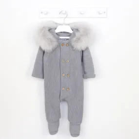 Pangasa Grey Fur Pramsuit