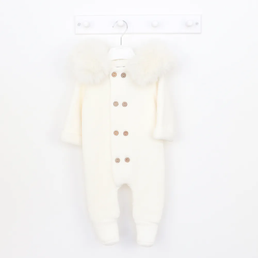 Pangasa Marfil Faux Fur Pramsuit