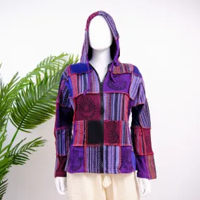 Patchwork Block Print Unisex Jacket