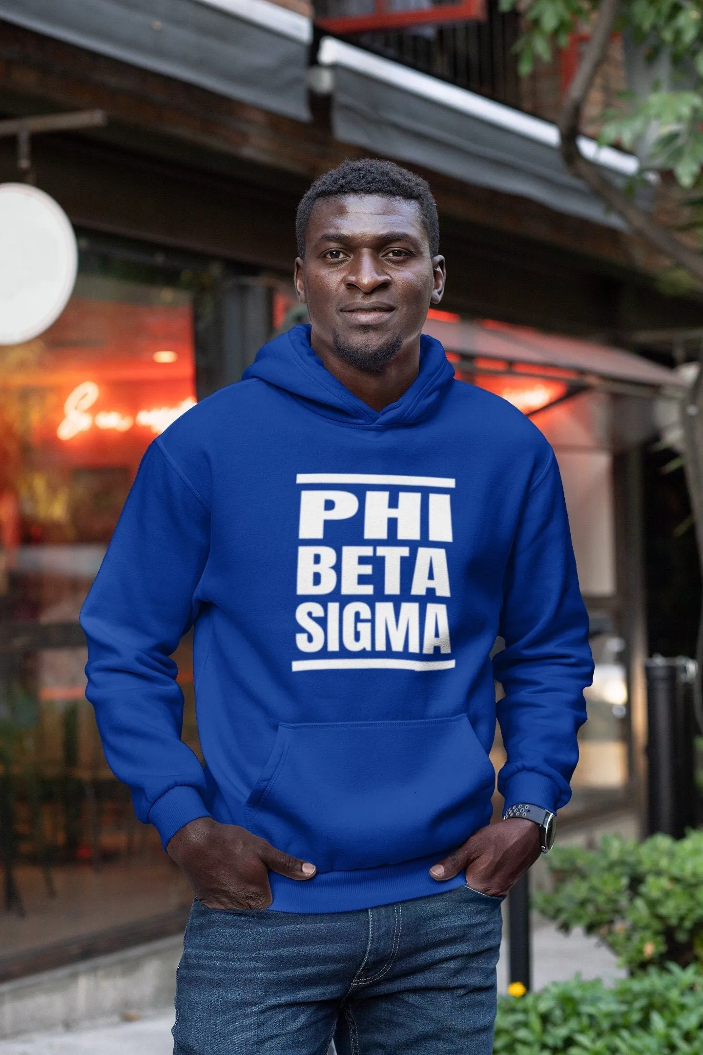 Phi Beta Sigma Hoodie - Retro Blue DMC