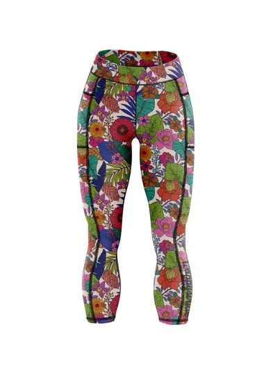 "I'll bring you flowers" capri leggings