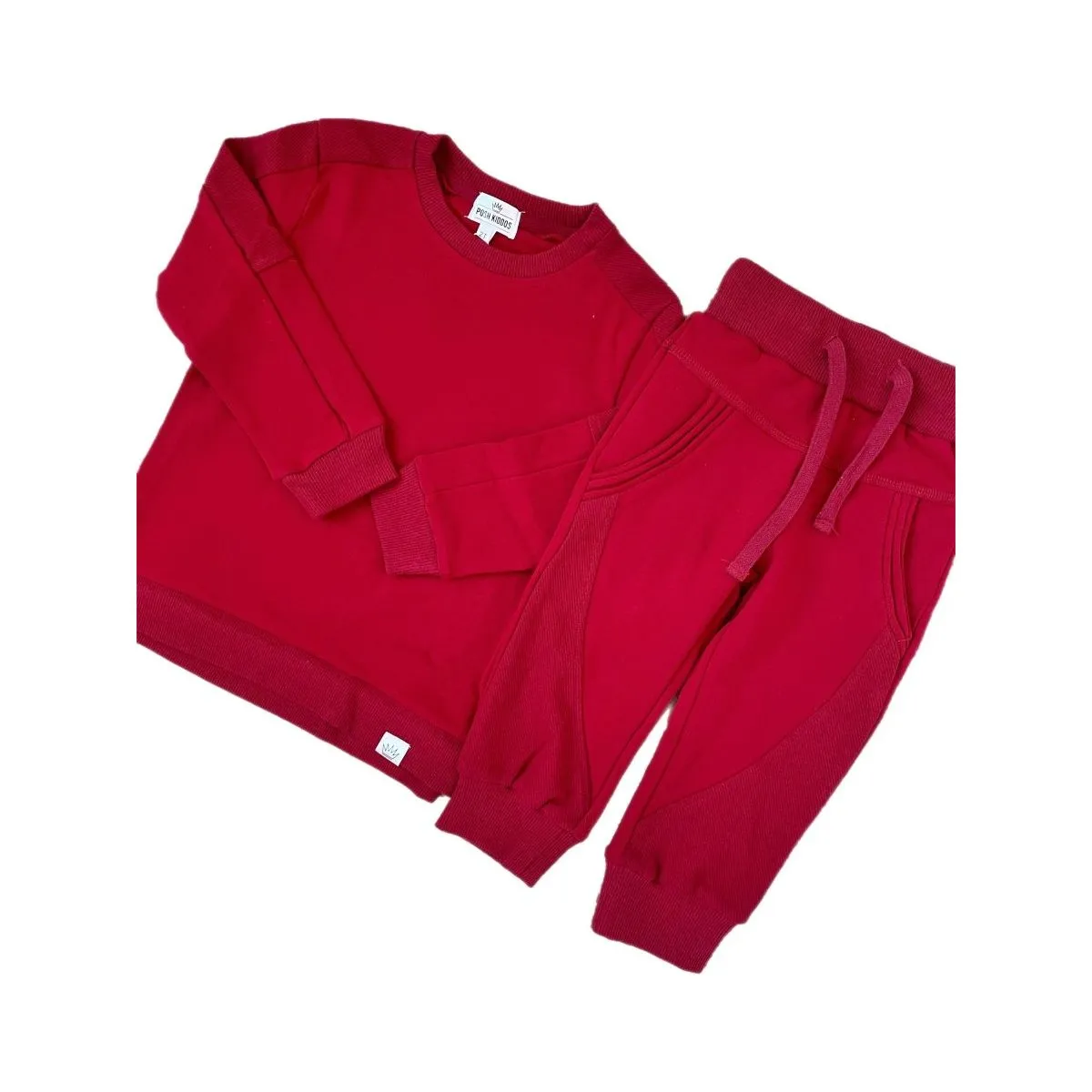 Relaxed Joggers- Red