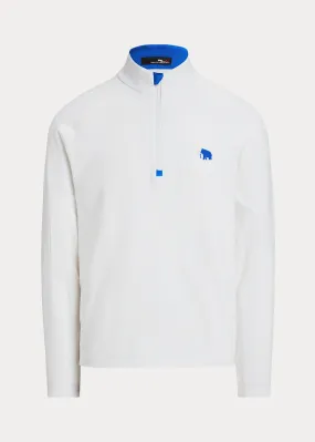 RLX White Terry Mock Neck 1/2 Zip