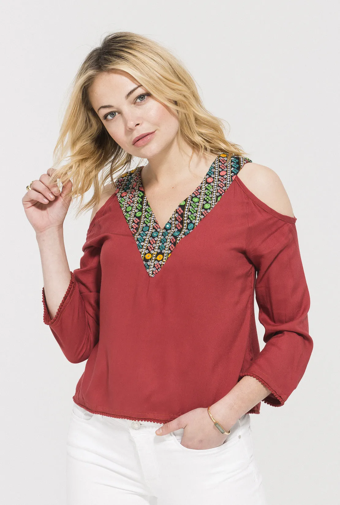 Ruby Cold Shoulder Top